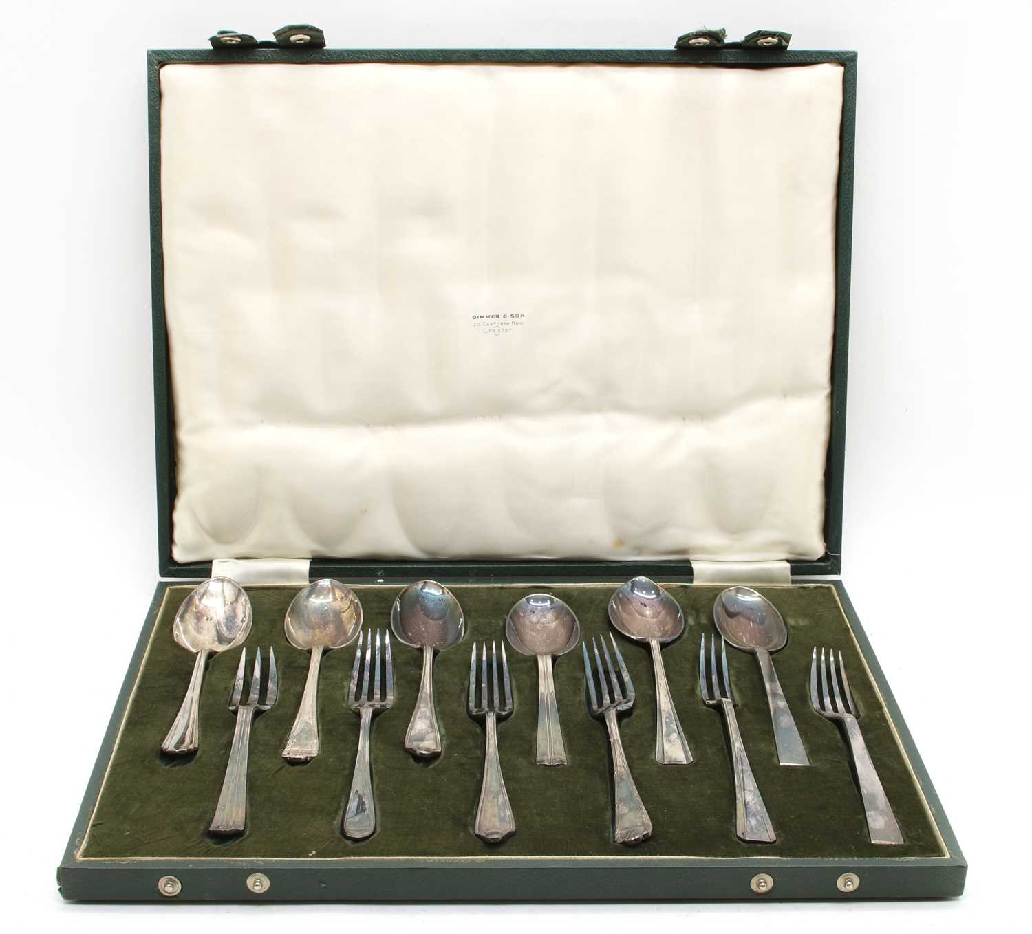 Lot 31 - Three cased salesman cutlery sets