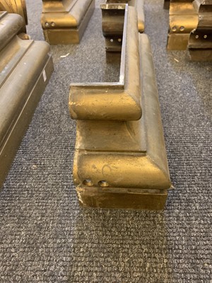 Lot 338 - A set of six gilt bronze Ionic column bases and capitals