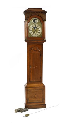 Lot 289 - A George III oak eight day longcase clock