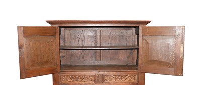 Lot 192 - A Flemish oak cabinet