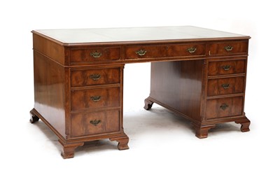 Lot 238 - A Georgian design mahogany partner's desk