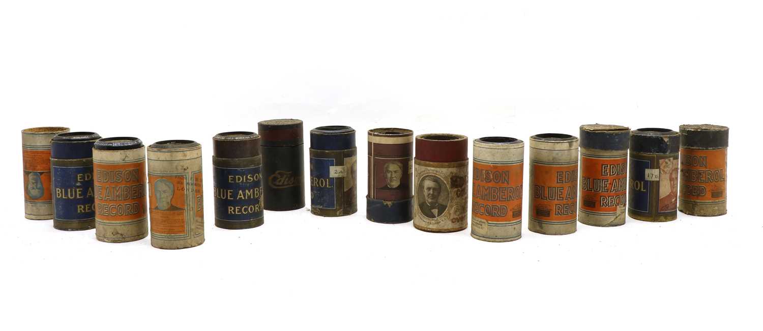 Lot 104 - A collection of approximately fifty Edison gramophone cylinders