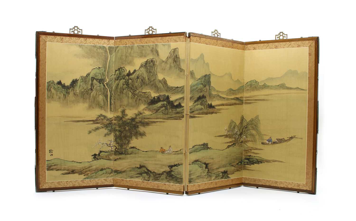 Lot 115 - A Japanese table screen