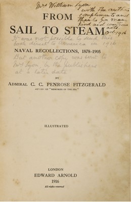 Lot 298 - NAVAL /MILITARY: Penrose Fitzgerald, Admiral