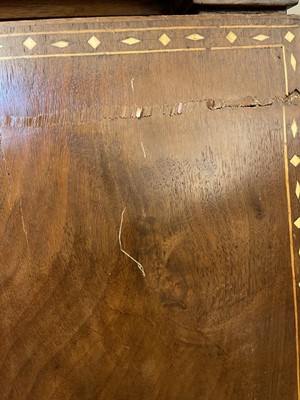 Lot 203 - An extraordinary, profusely inlaid, mahogany cabinet