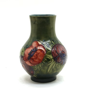 Lot 95 - A Walter Moorcroft 'Anemone' vase