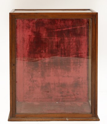 Lot 159 - A mahogany and glazed display cabinet