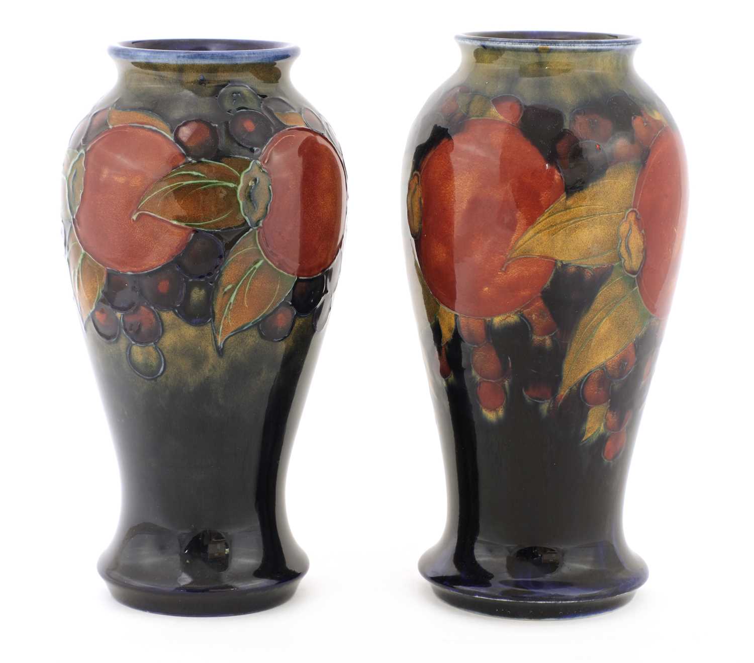 Lot 206 - Two William Moorcroft 'Pomegranate' vases