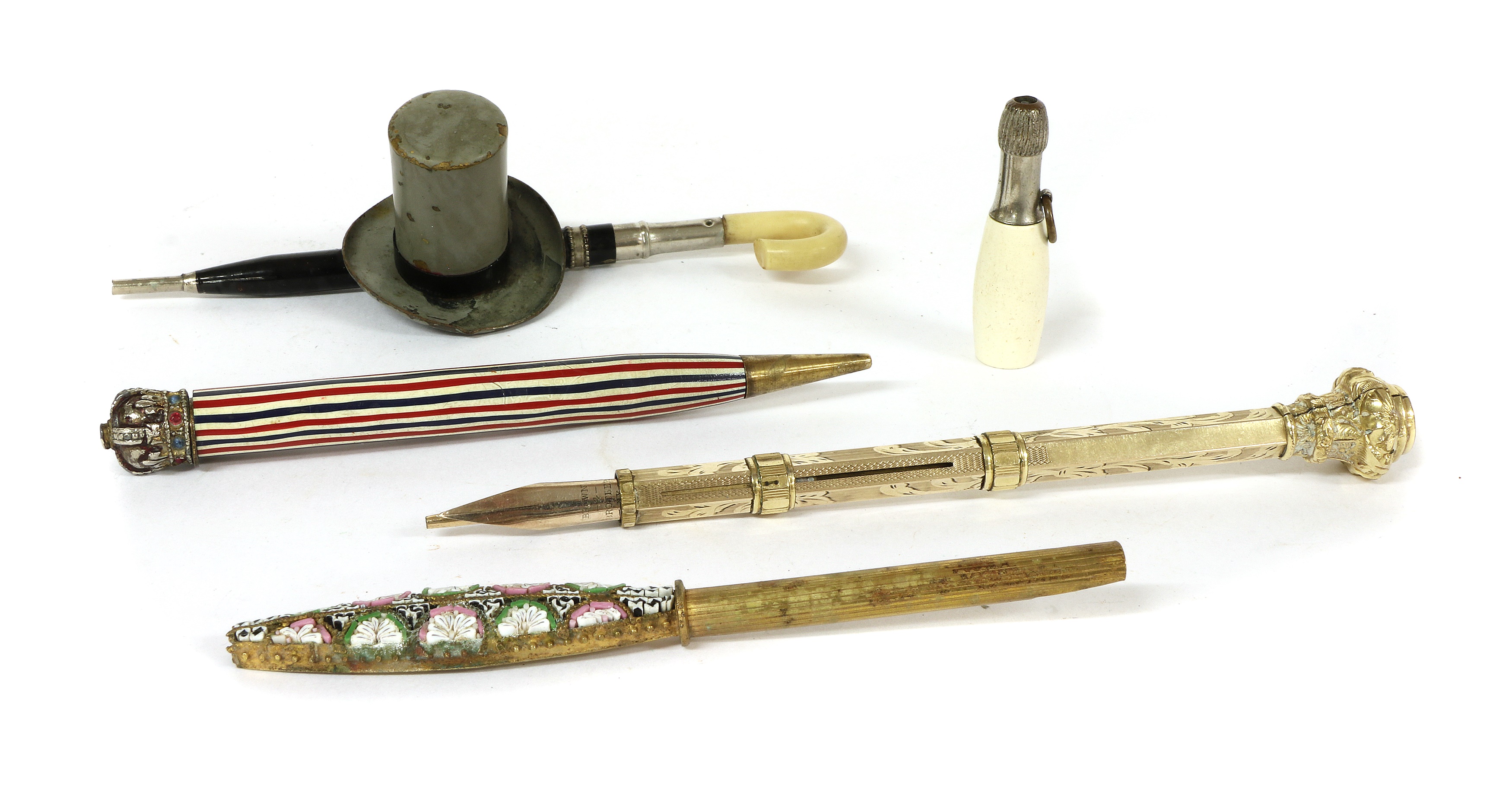 Lot 320 NOVELTY PENS AND PENCILS,