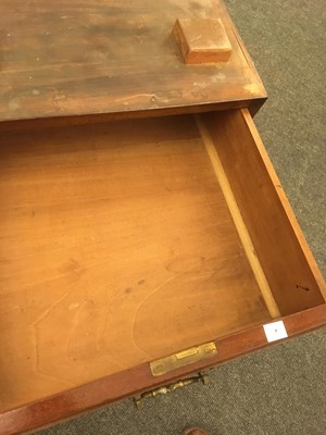 Lot 258 - A mahogany pedestal desk