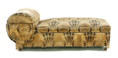 Lot 110 - An Art Deco upholstered ottoman