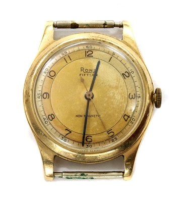 Lot 484 - A mid-size Rone 9ct gold mechanical watch