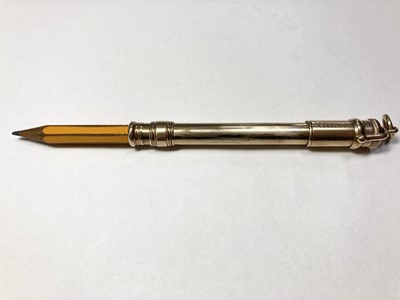 Lot 441 - A gold propelling pencil, by Sampson Mordan & Co.