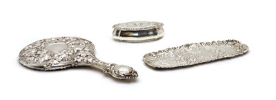 Lot 16 - An Edward VII silver dressing table tray