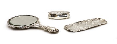 Lot 16 - An Edward VII silver dressing table tray