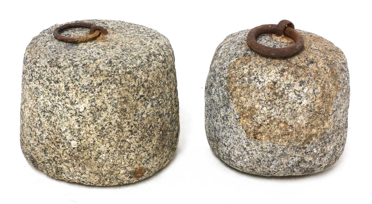 Lot 363 - A pair of granite tethers