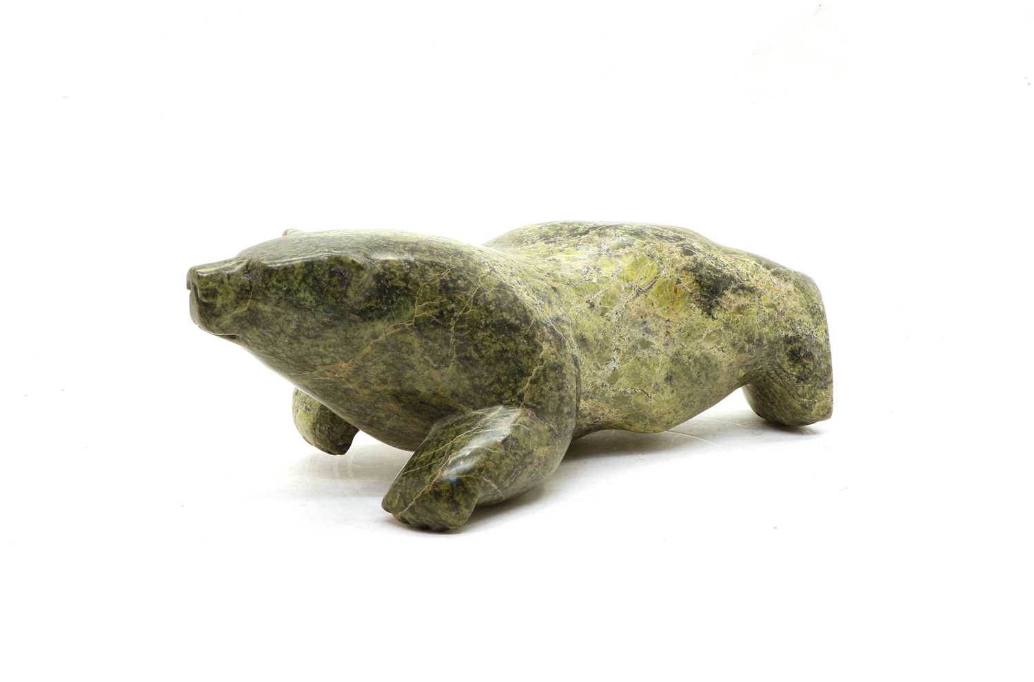 Lot 108 - An Inuit carved stone figure of a Bear