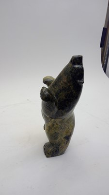 Lot 108 - An Inuit carved stone figure of a Bear