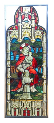 Lot 506 - ARTS AND CRAFTS STAINED GLASS