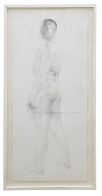 Lot 449 - A NUDE PENCIL DRAWING
