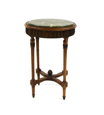 Lot 227 - A Louis XVI style beechwood table