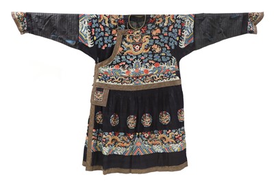 Lot 187 - A Chinese embroidered chaofu