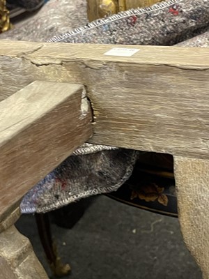 Lot 161 - A bleached oak console table