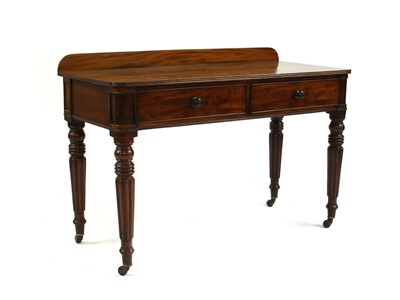 Lot 239 - A George IV mahogany serving table in the manner of Gillows