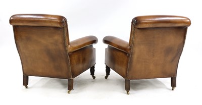 Lot 376 - A pair of club chairs