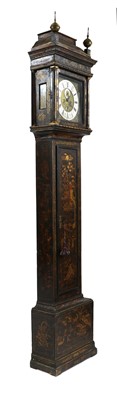 Lot 723 - A chinoiserie-decorated longcase clock