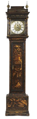 Lot 723 - A chinoiserie-decorated longcase clock