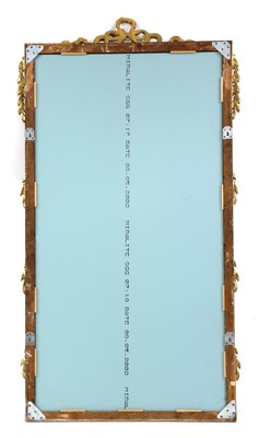 Lot 190 - A French giltwood pier mirror
