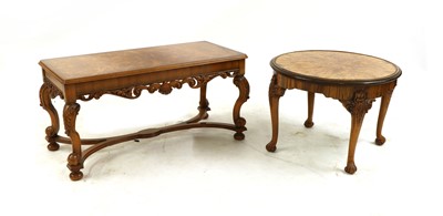 Lot 172 - A Beresford & Hicks figured walnut coffee table