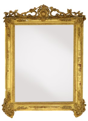 Lot 194 - A French giltwood wall mirror