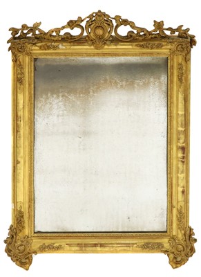 Lot 194 - A French giltwood wall mirror