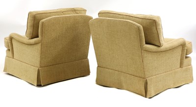 Lot 346 - A pair of easy armchairs