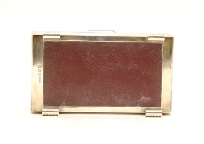 Lot 138 - A mid-20th century silver cigarette box