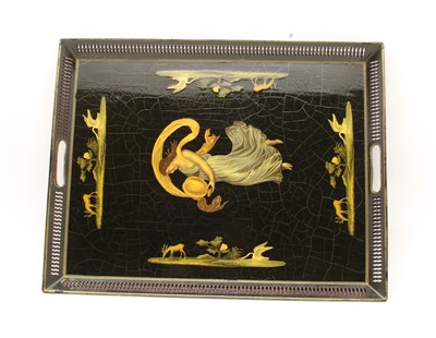 Lot 128 - A collection of four various toleware trays