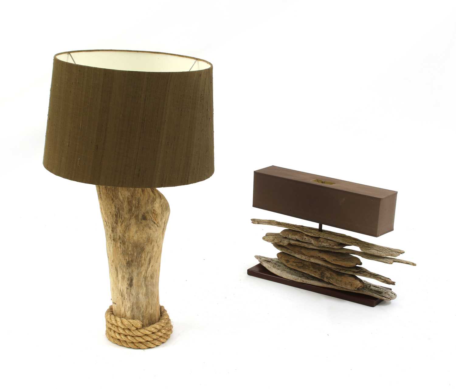 Lot 154 - A contemporary rustic table lamp