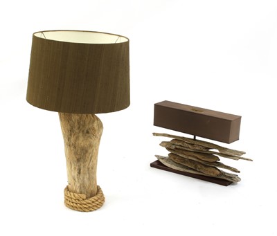 Lot 154A - A contemporary rustic table lamp