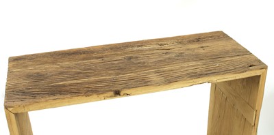 Lot 228 - A graduated pair of driftwood side tables