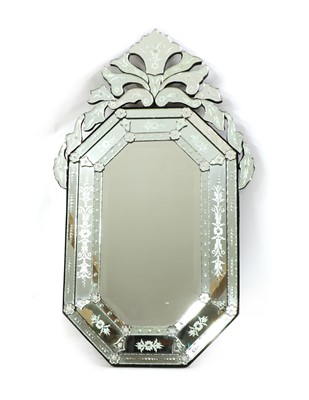 Lot 317 - A 20th century Venetian wall mirror