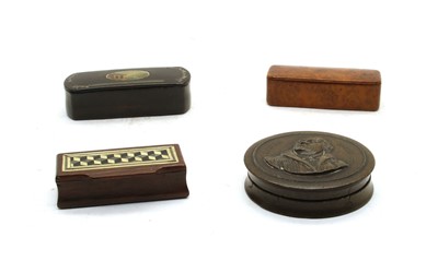 Lot 63 - Four 19th century snuff boxes