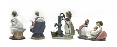 Lot 56 - A collection of Lladro porcelain figures