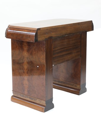 Lot 158 - An Art Deco walnut console table
