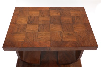 Lot 188 - An Art Deco walnut coffee table
