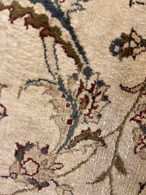 Lot 292 - A Persian wool and silk Tabriz rug