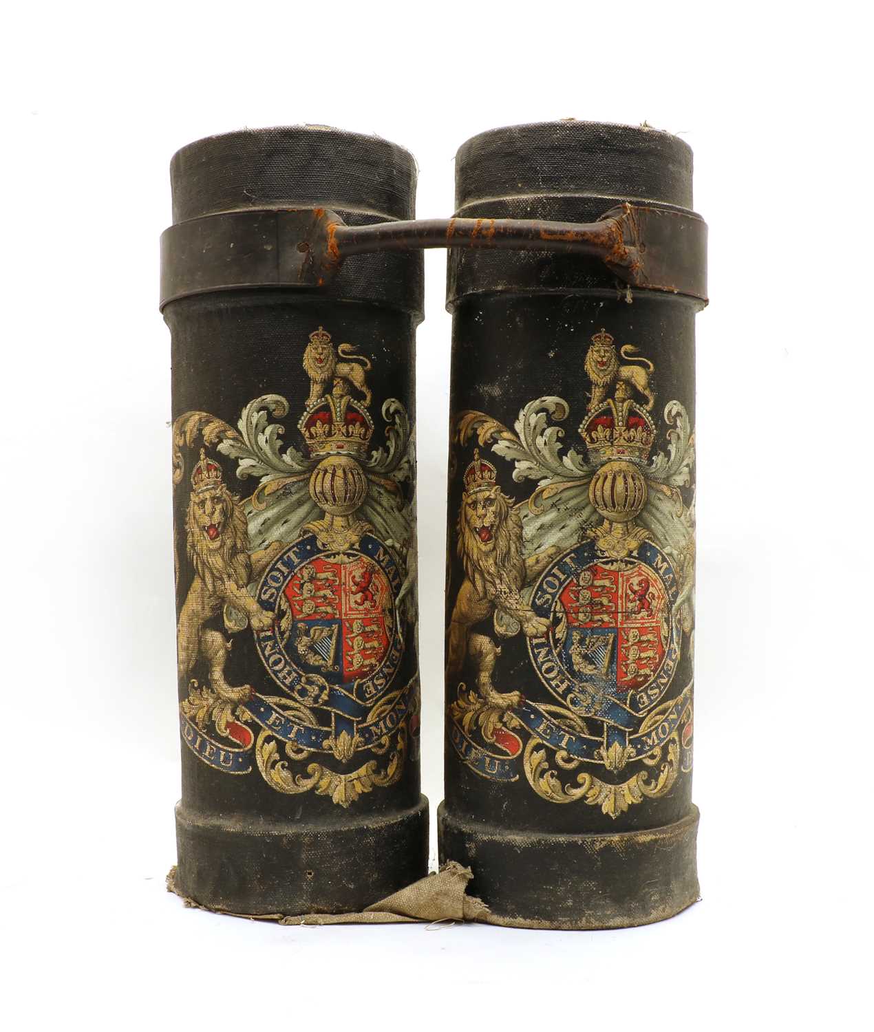 Lot 225 - A pair of First World War shell cases,