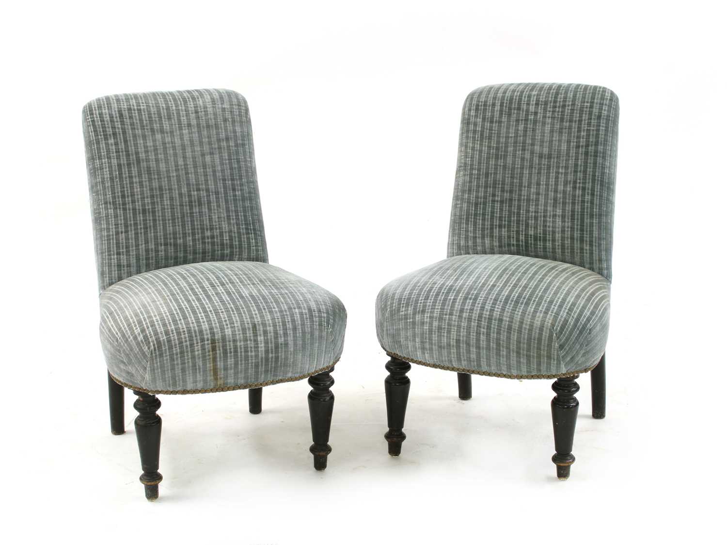Lot 301 - A pair of Victorian nursing chairs
