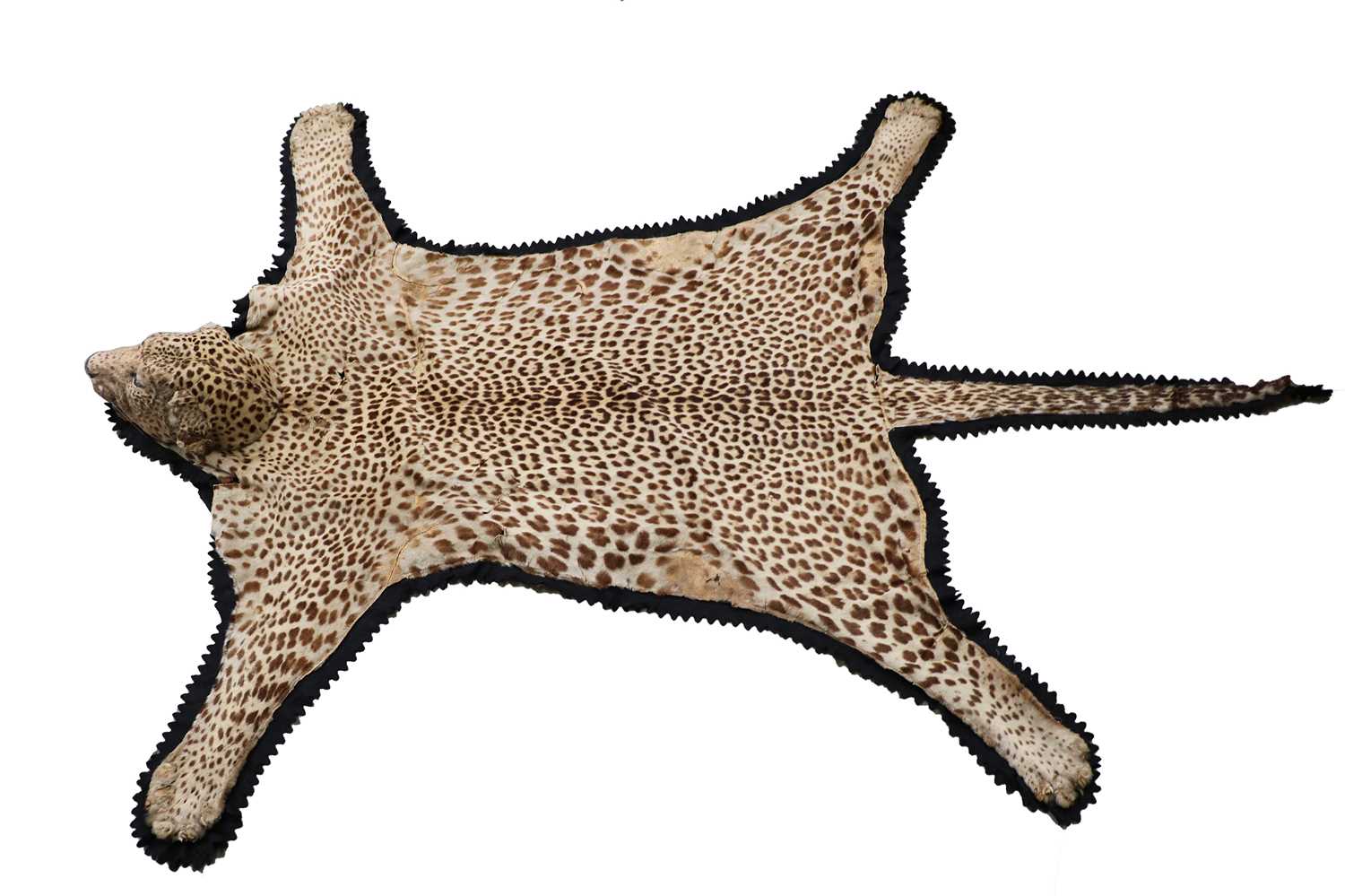 Lot 911 - A taxidermy African leopard-skin rug